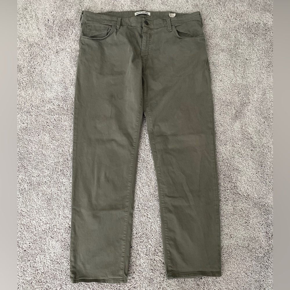 Mavi Jeans Pants Mens 40x32 Sage Green Zach Straight Leg Chino Khakis